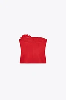 TOP BUSTIER FLEURI