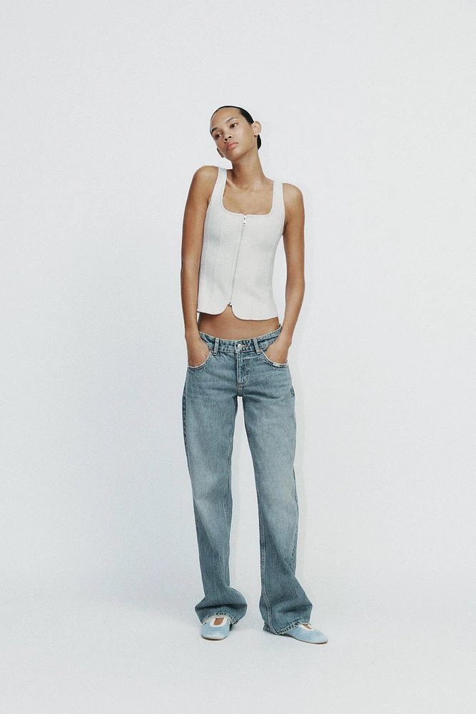 ZIPPER CLOTH TOP