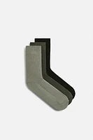 LOT DE TROIS PAIRES CHAUSSETTES LÉGÈRES