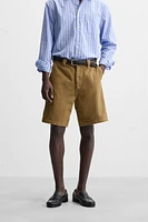 BERMUDA REGULAR FIT TEXTURÉ