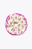 CONTRAST FLORAL MAXI SCRUNCHIE