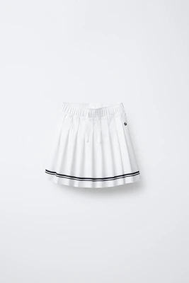 JUPE-SHORT À PLIS PLATS