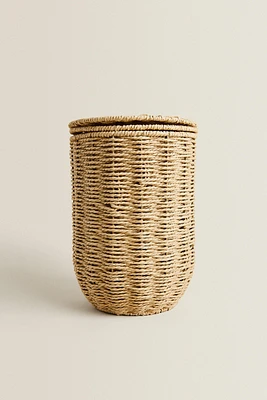 BATHROOM TRASH CAN WITH REMOVABLE LID
