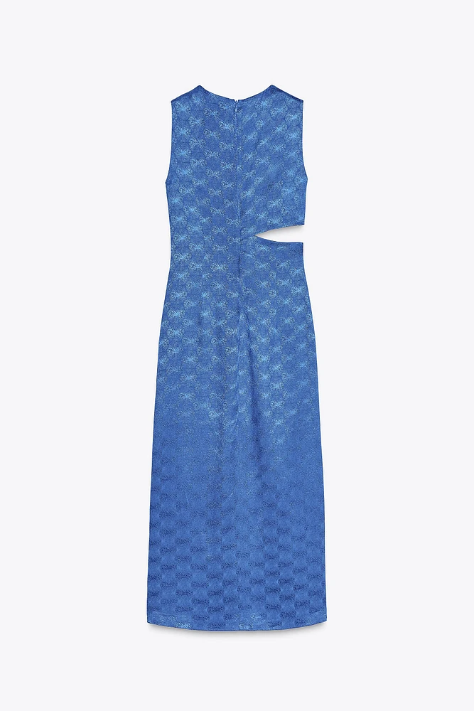 JACQUARD MIDI DRESS