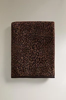 ANIMAL PRINT VELOUR BEACH TOWEL