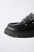 STUDDED LOAFERS