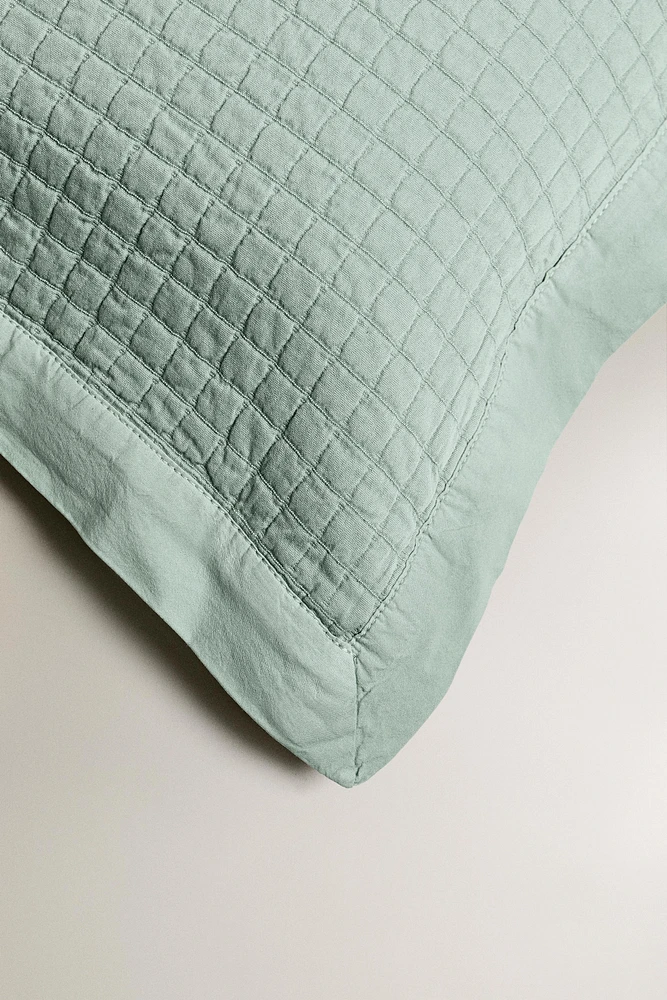 CHILDREN’S CHECK THROW PILLOW COVER