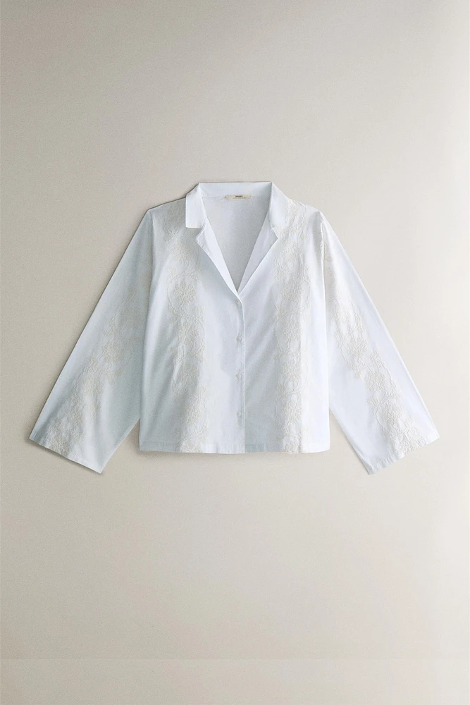 EMBROIDERED COTTON SHIRT