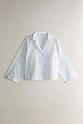 EMBROIDERED COTTON SHIRT
