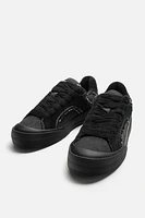 DENIM SKATE SNEAKERS