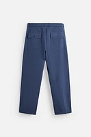 STRAIGHT FIT CANVAS PANTS