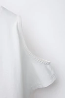 T-SHIRT CUT OUT IMPRIMÉ BRILLANT