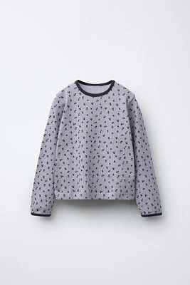FLORAL POINTELLE TOP