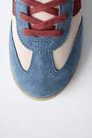 CONTRAST HIGH-TOP SNEAKERS