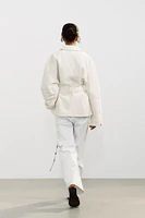 BELTED TRF DENIM JACKET