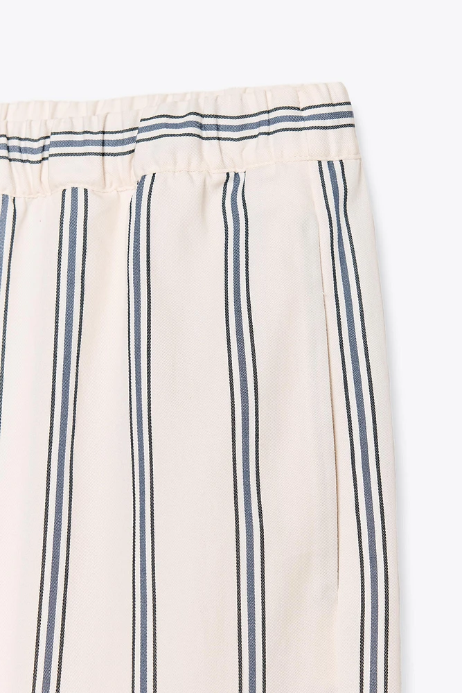 PANTALON PALAZZO À RAYURES ZW COLLECTION