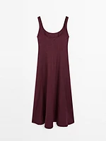 Long flowing 100% linen dress