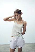 LINEN BLEND TANK TOP