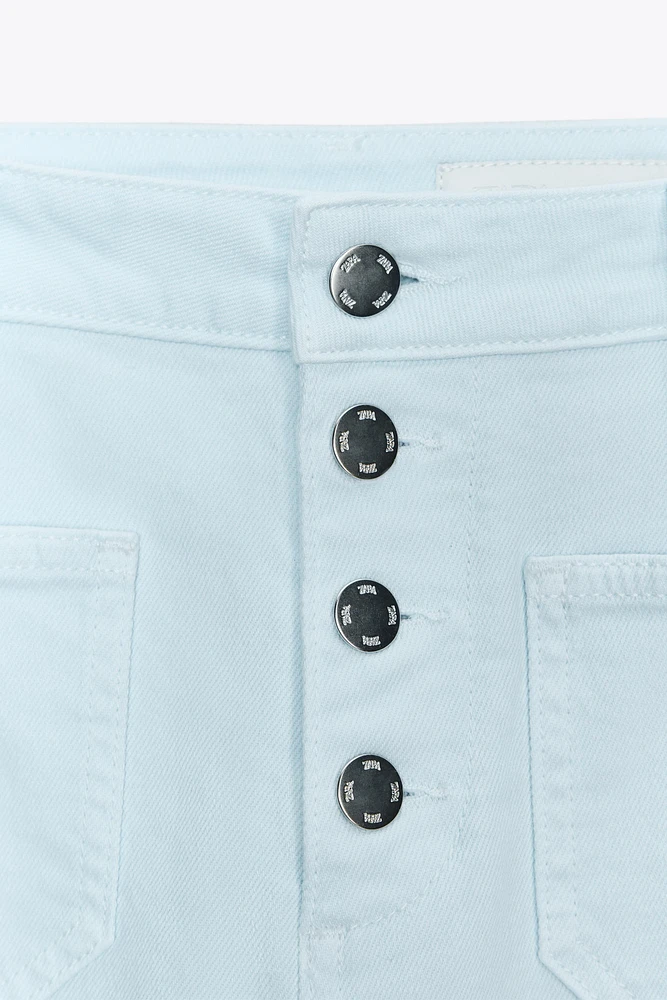 Z1975 HIGH-WAISTED FLARE BUTTON JEANS
