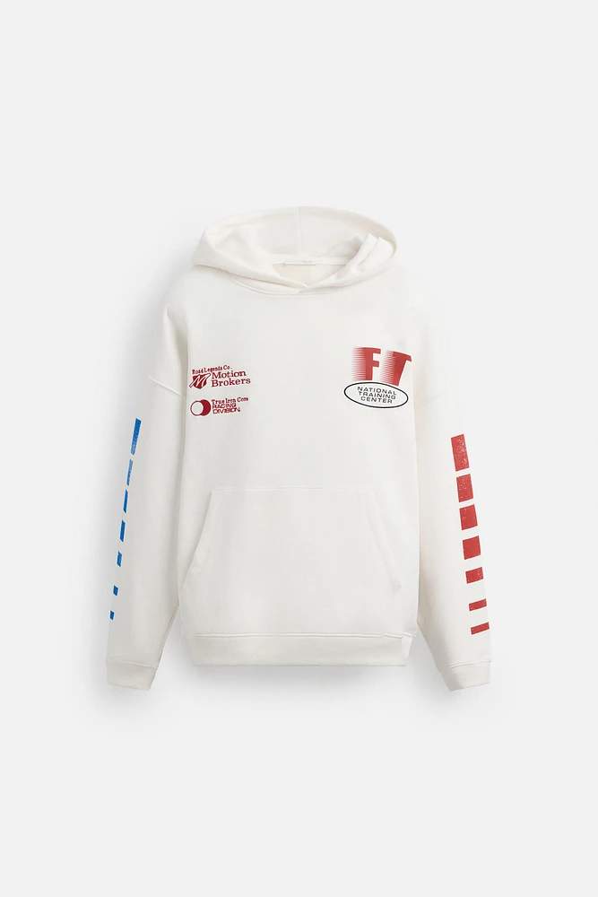 RACING PRINT HOODIE