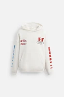 RACING PRINT HOODIE