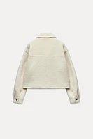 CROPPED BOUCLÉ JACKET