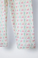 LEGGING POINTELLE CERISES