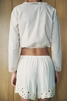 LACE TRIM SHIRT