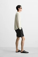 RELAXED FIT KNIT SHORTS