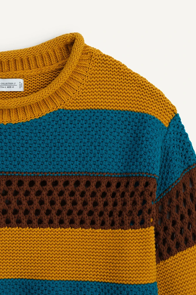 LIMITED EDITION COMBINED TEXTURES SWEATER