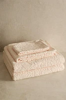 FLORAL JACQUARD BATH TOWEL
