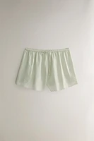 EMBROIDERED COTTON SHORTS