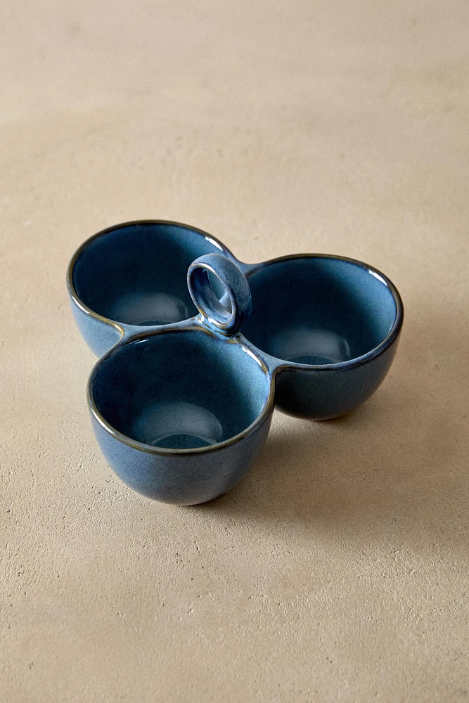 TRIPLE APPETIZER BOWL