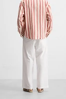 RELAXED FIT PLEATED PANTS