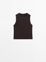 Crop top œillets