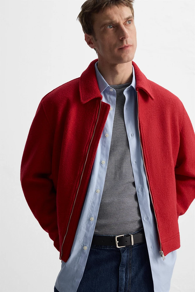 BOUCLÉ WOOL BLEND JACKET