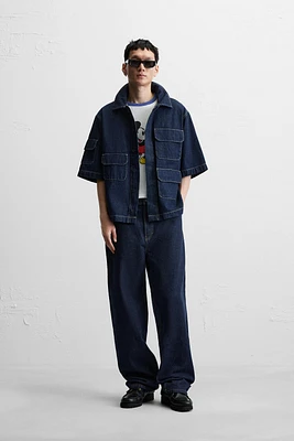 DENIM SHIRT WITH POCKETS