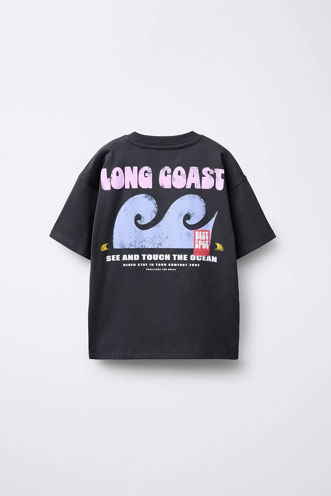 WAVE PRINT T-SHIRT