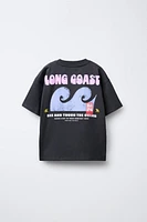 WAVE PRINT T-SHIRT