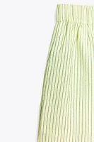 POPLIN STRIPED SHORTS