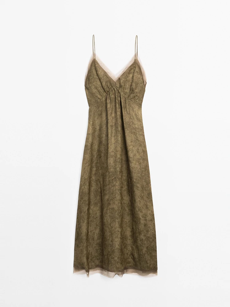 Robe longue nuisette transparence