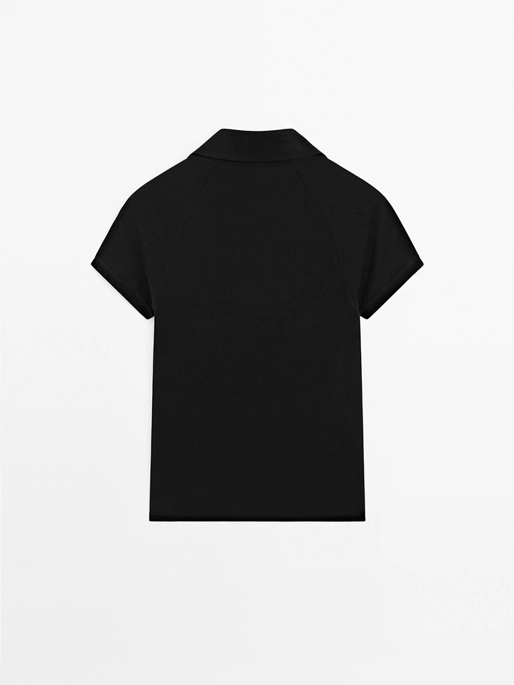 100% cotton short sleeve polo shirt