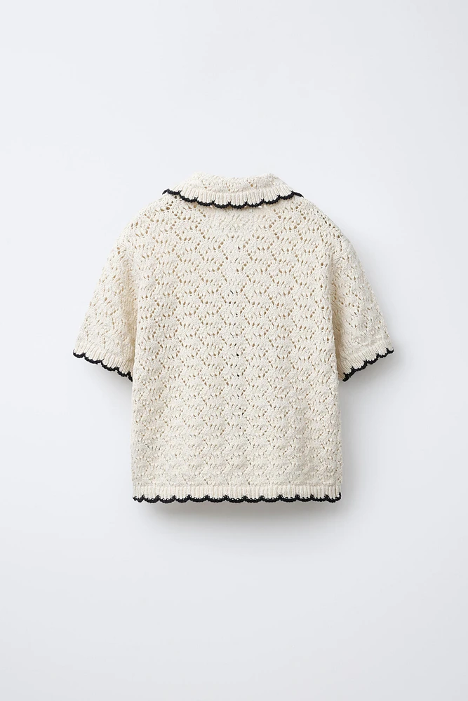 HAUT EN MAILLE POLO