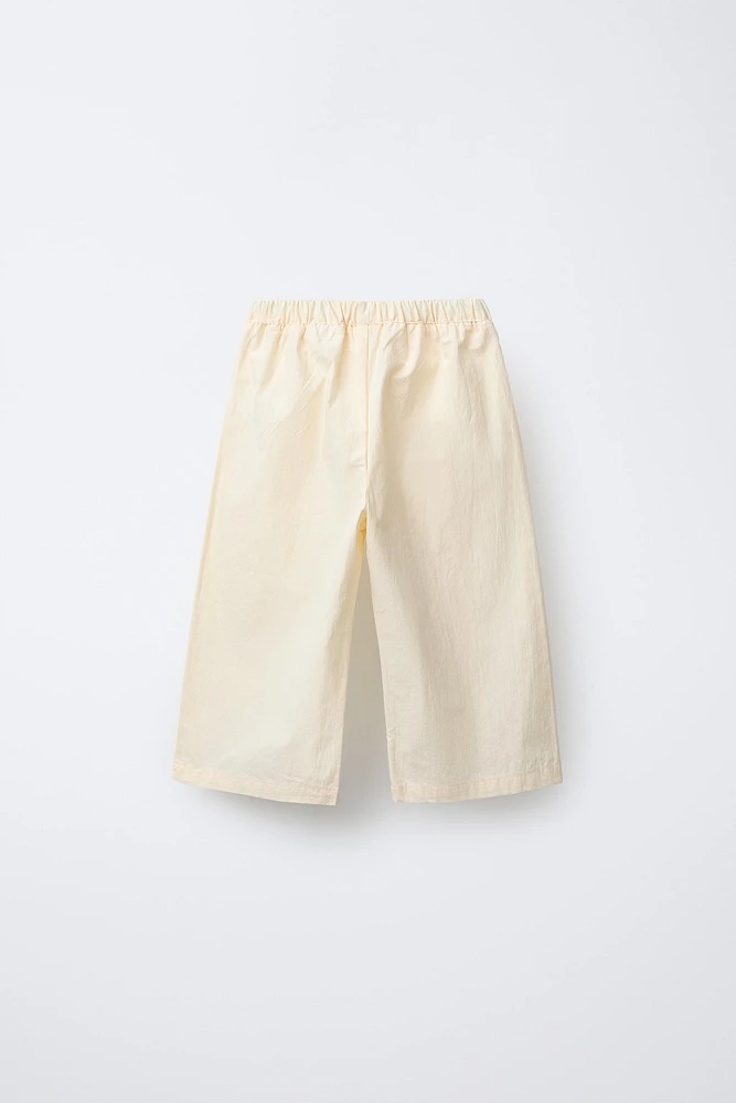 POPLIN LACE PANTS