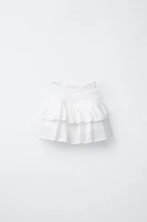 JUPE-SHORT SCHIFFLY À VOLANTS
