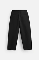 COTTON - LINEN PLEATED PANTS