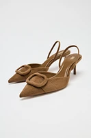 SLINGBACK APPLIQUÉ HEELS