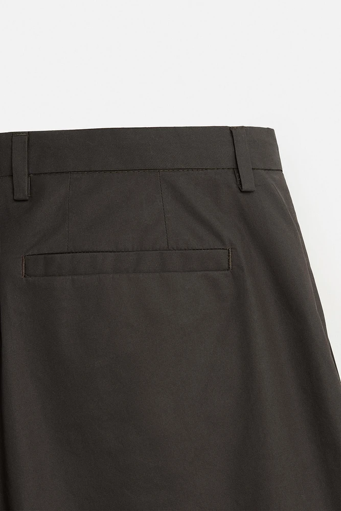 WAXED EFFECT SUIT PANTS