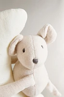 CHILDREN’S PLUSH TOY RATTLE WITH A MOUSE AND MOON