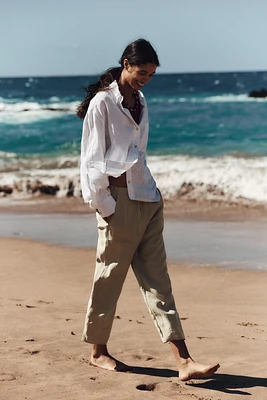 PANTALON À TAILLE ÉLASTIQUE